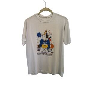 Vtg 90s Spuds MacKenzie White T-Shirt Bud Light Size Medium Single Stitch